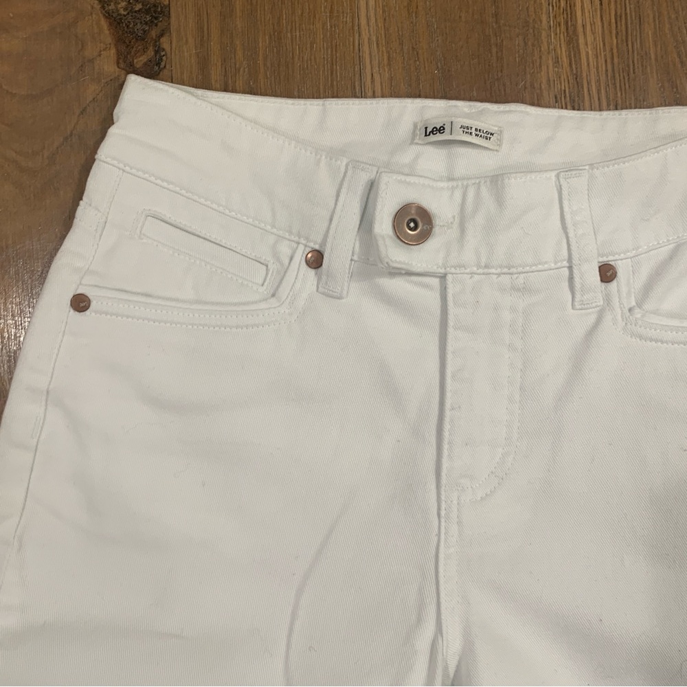 Lee Jeans White Capri Size 6 Medium - Picture 7 of 8